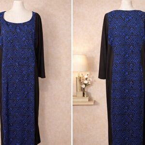 Derek Heart sweater dress size 2XL Blue/Black